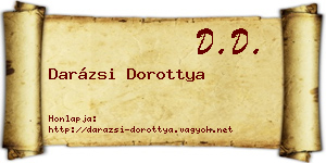 Darázsi Dorottya névjegykártya