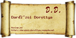 Darázsi Dorottya névjegykártya